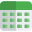 Make table in document or spread sheet icon