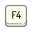 Клавиша F4 icon