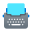 Typewriter With Paper icon