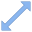 Diagonal skalieren icon