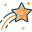 Space - Filled Outline 02-shooting star icon