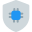 Secure and shielding of microprocessor isolated on a white background icon