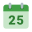 日历第 25 周 icon