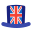 Britain Flag Hat icon