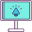 外部コンピューター ディスプレイ コンピューター サイエンス フラチコン線形カラー フラット アイコン 2 icon