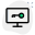 Computer system locked with a passcode heavy authentication protocol icon