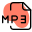 MP3 as a file format commonly designates files containing an elementary stream audio encoded data icon