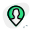 Location of the user on the map icon