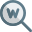 Search engine on a popular web portal icon