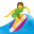 женщина-серфинг icon