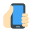 스마트폰을 든 손-피부타입-1 icon