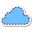 Gestrichelte Wolke icon