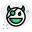 Face expression with an eye patch smiling emoticon icon