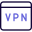 Virtual private network for secure web browsing experience icon