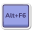 tecla alt-más-f6 icon