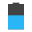 Halb aufgeladene Batterie icon