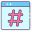 external-hashtags-social-media-agency-flaticons-lineal-color-flat-icons-2 icon