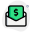 International money order payment in an envelope icon