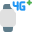 Fourth generation plus cellular version of smartwatch series icon