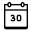 Kalender 30 icon