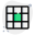 caixas-quadradas-externas-célula-malha-design-template-layout-grid-verde-tal-revivo icon