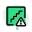 Emergency stairs access with exclamation logotype icon