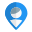 Location of a single user for work from remote location icon