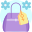 Visão traseira da bolsa icon