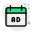 スケジュールおよびリマインダー広告用のカレンダーに表示される外部広告-green-tal-revivo icon