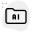 Folder of programming of artificial intelligence isolated on a white background icon