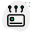 Card with integrated Technology isolated on a white background icon