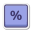 tasto percentuale icon