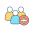 외부 커뮤니티-국외 거주자-채워진 색상-아이콘-papa-벡터-2 icon