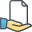 Hand Holding Paper icon
