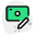 Edit card personal information with pencil logo icon