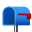 Open Mailbox With Lowered Flag icon