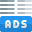 Ads at bottom line in various article published online icon