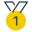 Medalha de primeiro lugar icon