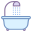 Dusche und Badewanne icon