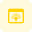 Cloud Computing upload button under the landing page template icon