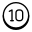 10 Circled C icon