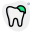 Tooth decay repair from a dentistry isolated on a white background icon