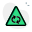 Roundabout with clockwise arrows on a triangular board icon