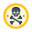 Pirate coin icon