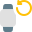 Refresh smartwatch apps with loop circular arrow logotype icon