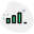 Medium cellular network strength of bar notification icon