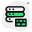 Firewall protected server computers isolated on a white background icon