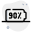 Ninty percent phone battery charging level layout icon