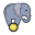 Circo elefante icon
