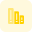 File arranged according to size in shelf office management icon